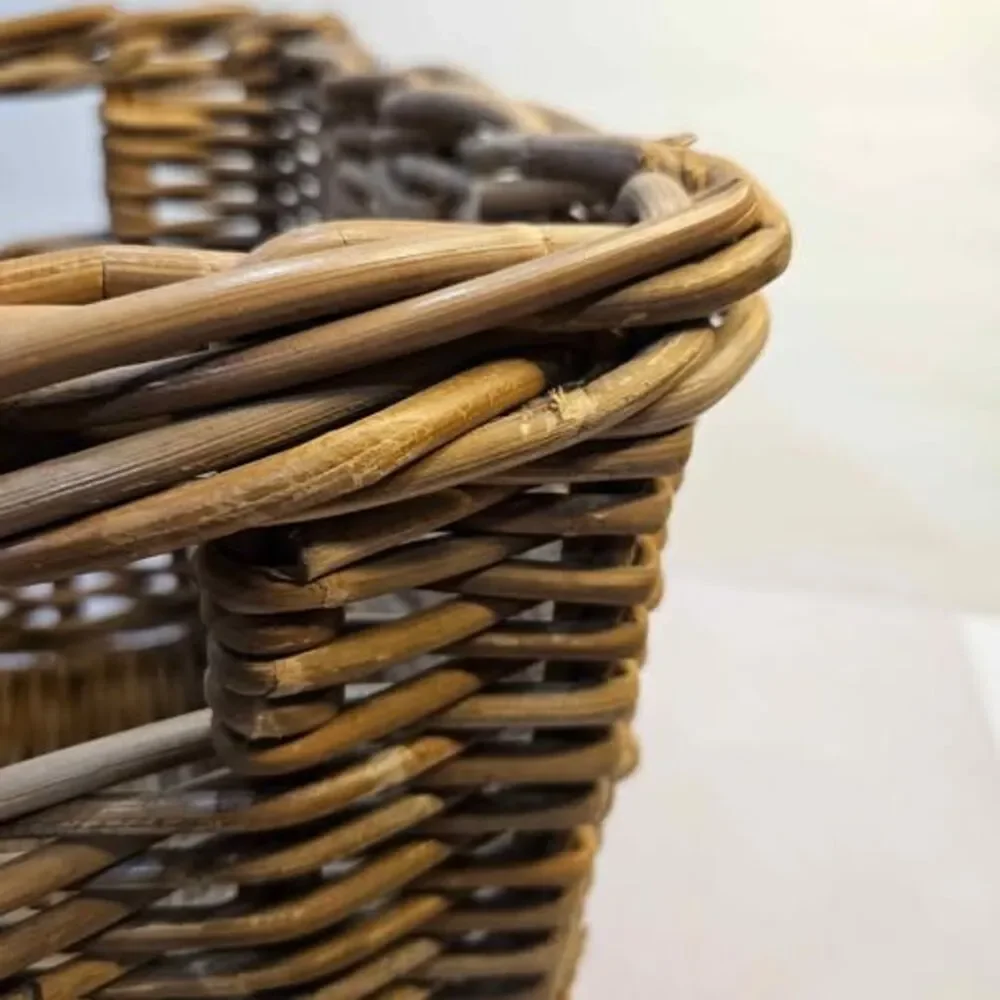 Wicker Storage Basket with Handles